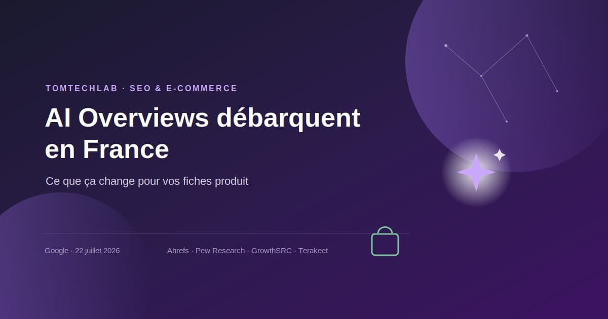 AI Overviews débarquent en France : ce que ça change pour vos fiches produit