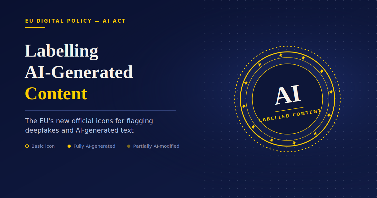 Labelling AI-Generated Content: The EU's New Official Icons